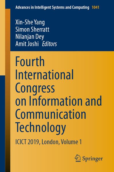 Produktbild: Fourth International Congress on Information and Communication Technology