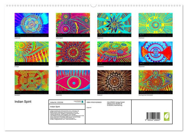 Produktbild: Indian Spirit (hochwertiger Premium Wandkalender 2026 DIN A2 quer), Kunstdruck in Hochglanz