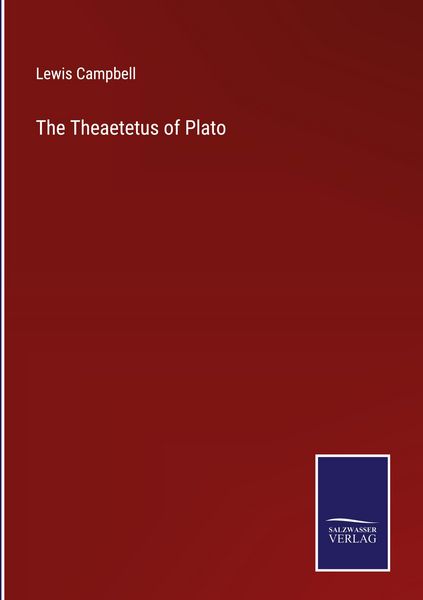 Produktbild: The Theaetetus of Plato