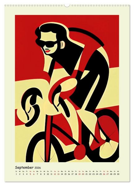 Produktbild: Geliebter Radsport (Wandkalender 2026 DIN A2 hoch), CALVENDO Monatskalender