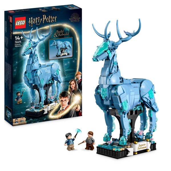 LEGO Harry Potter 76414 Expecto Patronum, 2-in-1 Figuren-Set, Spielzeug