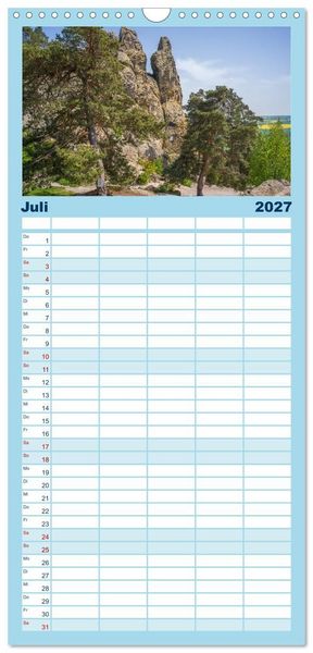 Produktbild: Familienplaner 2027 - Sagenumwobener Harz mit 5 Spalten (Wandkalender, 21 x 45 cm) CALVENDO