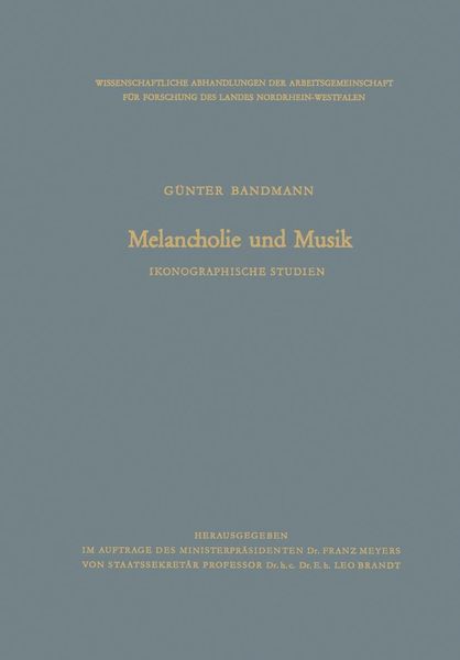 Produktbild: Melancholie und Musik