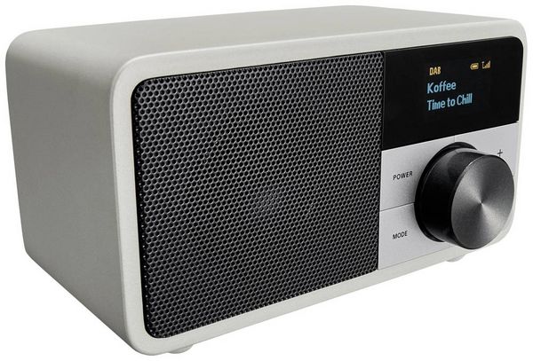 Produktbild: Sangean Genuine Mini DDR-7 Tischradio DAB+, UKW AUX, Bluetooth&reg; Silber