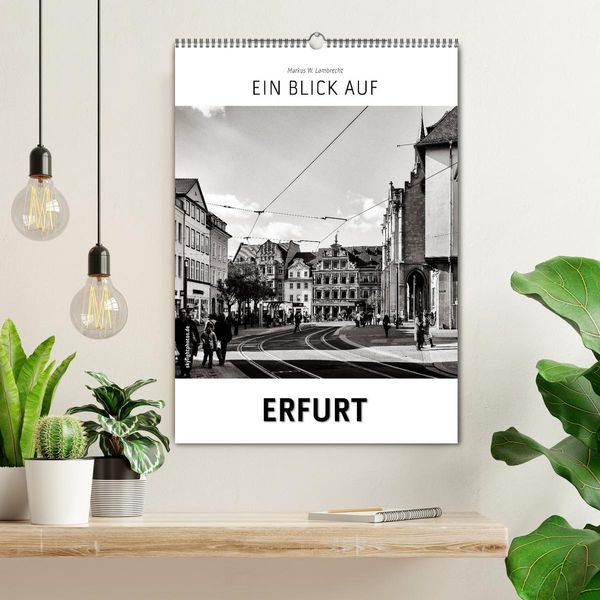 Produktbild: Ein Blick auf Erfurt (Wandkalender 2026 DIN A2 hoch), CALVENDO Monatskalender