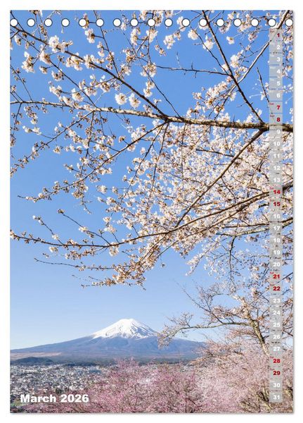 Produktbild: THE MAGIC OF JAPAN Charming impressions (Desk Calendar 2026 DIN A5 portrait), CALVENDO 12 Month DeskCalendar