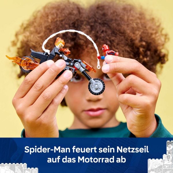 Produktbild: LEGO 76335 Marvel Spider-Man vs. Ghost Rider auf seinem Motorrad, Spiel
