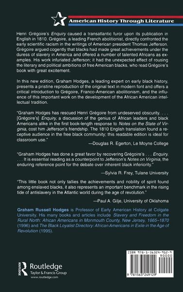 Produktbild: An Enquiry Concerning the Intellectual and Moral Faculties and Literature of Negroes