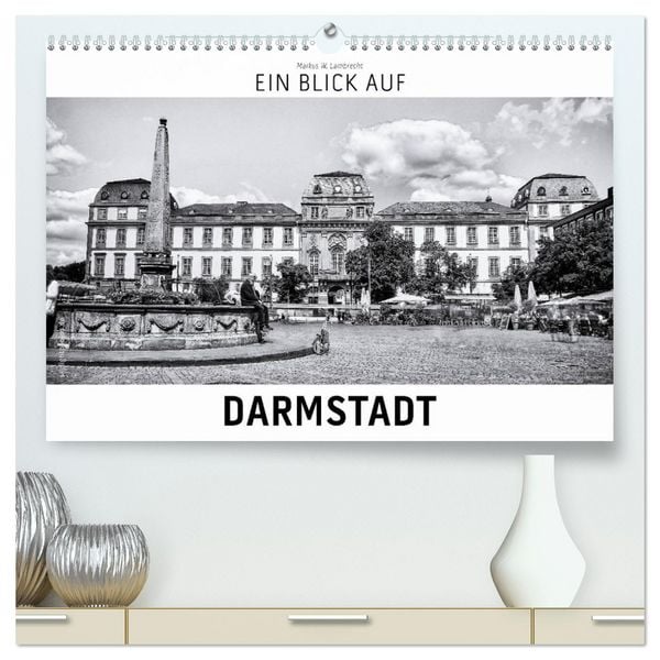 Produktbild: Ein Blick auf Darmstadt (hochwertiger Premium Wandkalender 2026 DIN A2 quer), Kunstdruck in Hochglanz