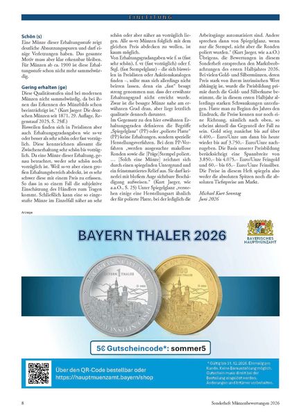 Produktbild: Münzenbewertungen Sonderheft 2026