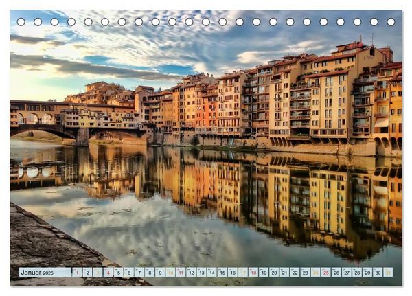Produktbild: Florenz - Sch&ouml;nheit in der Toskana (Tischkalender 2026 DIN A5 quer), CALVENDO Monatskalender