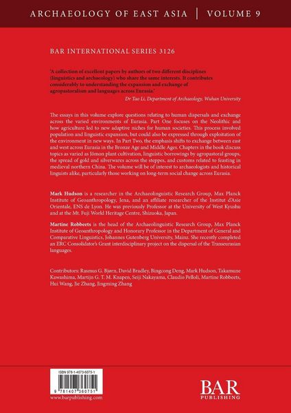 Produktbild: Agropastoralism and Languages Across Eurasia
