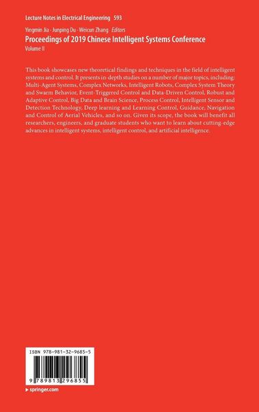 Produktbild: Proceedings of 2019 Chinese Intelligent Systems Conference