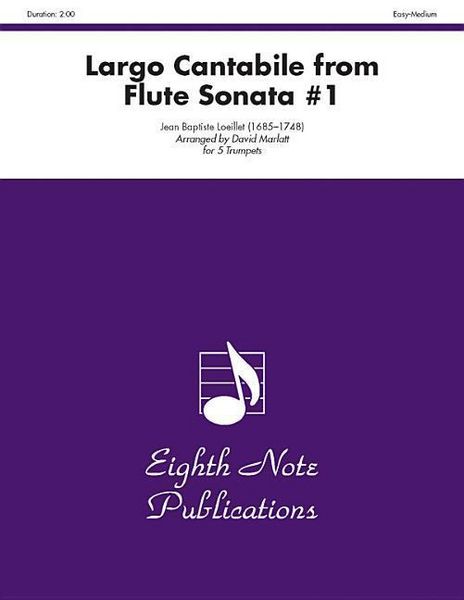 Produktbild: Loeillet, J: Largo Cantabile (from Flute Sonata #1)