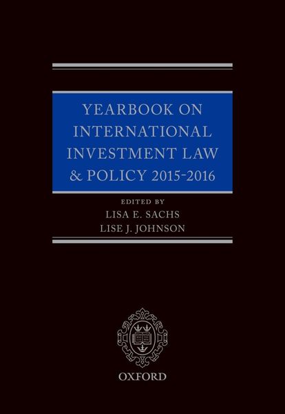 Produktbild: Yearbook on International Investment Law & Policy 2015-2016