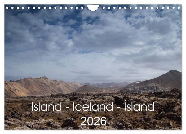 Produktbild: Island - Iceland - &Iacute;sland (Wandkalender 2026 DIN A4 quer), CALVENDO Monatskalender