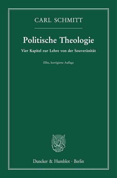 Produktbild: Politische Theologie.