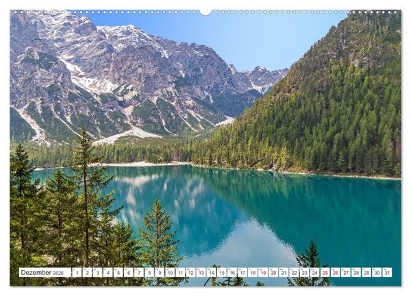 Produktbild: S&uuml;dtirol - Von Meran bis zum Pragser Wildsee (hochwertiger Premium Wandkalender 2026 DIN A2 quer), Kunstdruck in Hochglanz