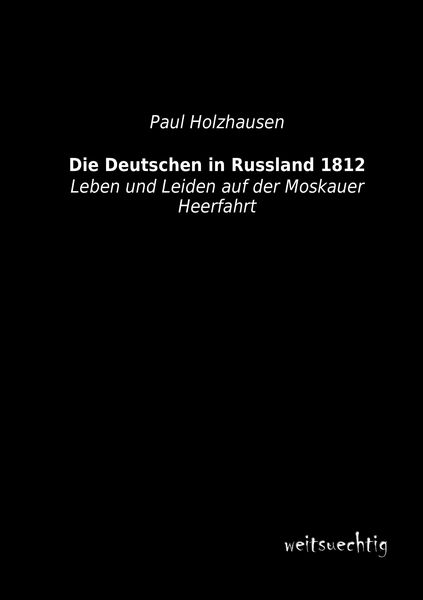 Produktbild: Die Deutschen in Russland 1812