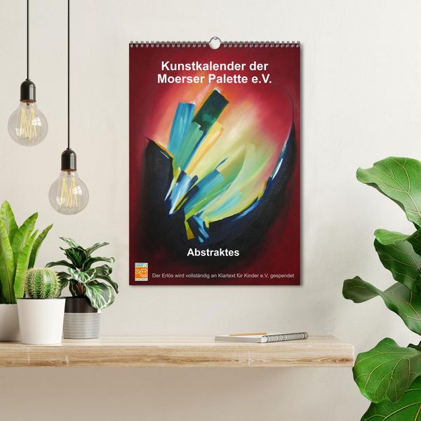 Produktbild: Kunstkalender der Moerser Palette e.V. - Abstraktes (Wandkalender 2026 DIN A3 hoch), CALVENDO Monatskalender