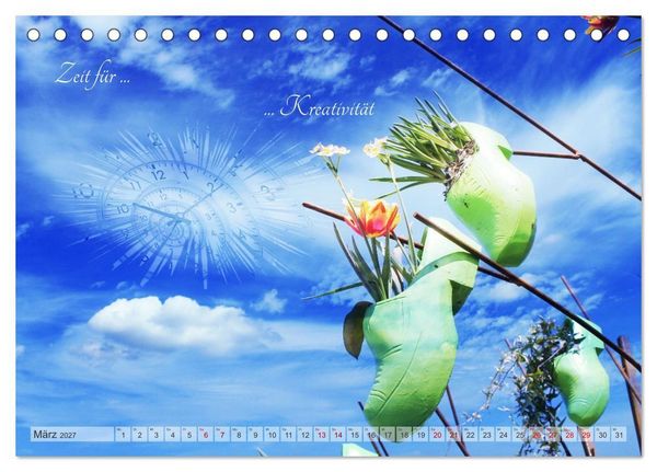 Produktbild: Alles hat seine Zeit - Mach Deine kleine Welt perfekt (Tischkalender 2027 DIN A5 quer), CALVENDO Monatskalender
