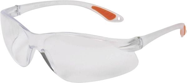 AVIT AV13024 Schutzbrille Transparent, Orange EN 166-1 DIN 166-1