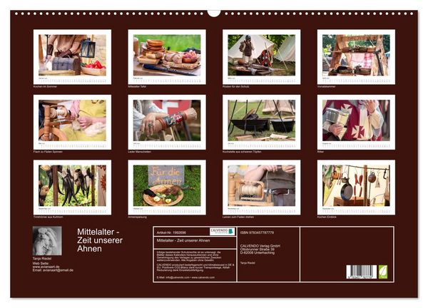 Produktbild: Mittelalter - Zeit unserer Ahnen (Wandkalender 2026 DIN A2 quer), CALVENDO Monatskalender