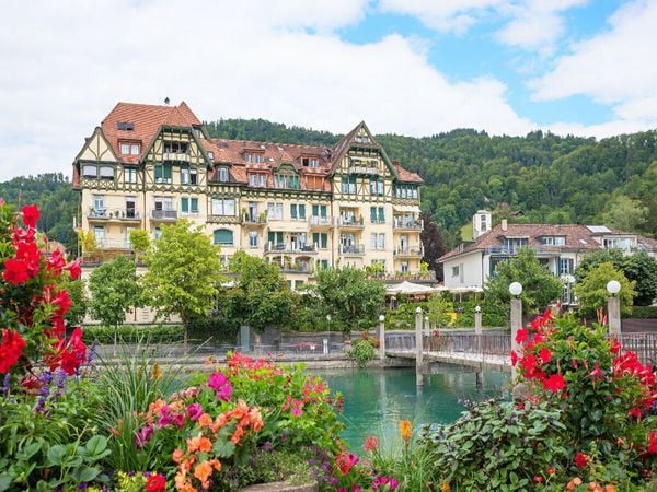 Produktbild: CALVENDO Puzzle G&ouml;ttibachsteg an der Aare in Thun | 1000 Teile Lege-Gr&ouml;&szlig;e 64x48cm Foto-Puzzle f&uuml;r gl&uuml;ckliche Stunden