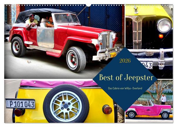 Produktbild: Best of Jeepster - Das Cabrio von Willys-Overland (Wandkalender 2026 DIN A2 quer), CALVENDO Monatskalender