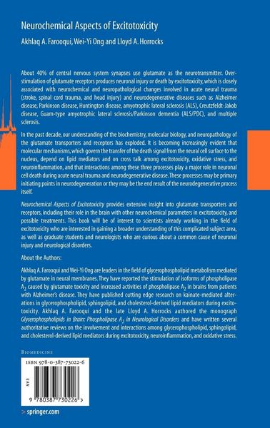Produktbild: Neurochemical Aspects of Excitotoxicity