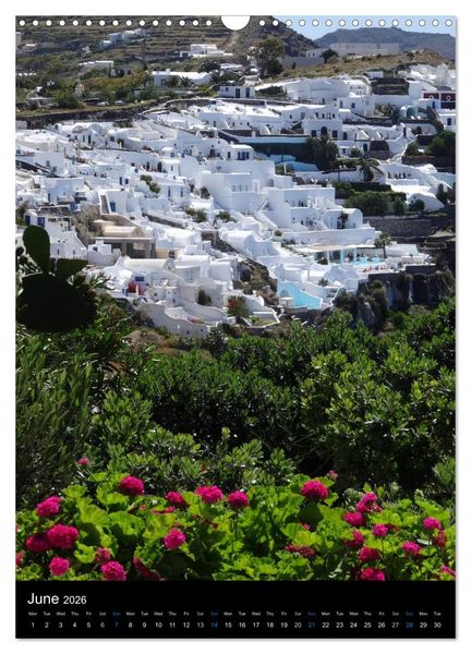 Produktbild: Santorini - Greece (Wall Calendar 2026 DIN A3 portrait), CALVENDO 12 Month Wall Calendar