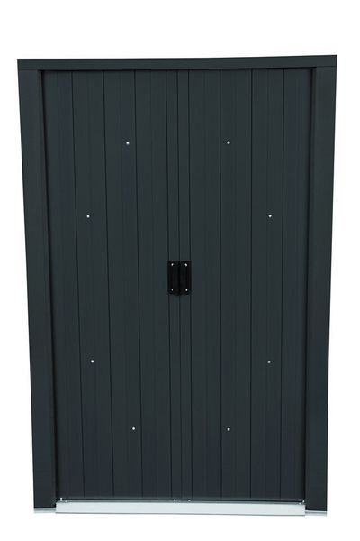 Produktbild: Metall Ger&auml;tehaus 202x123 Gartenhaus Schiebet&uuml;r