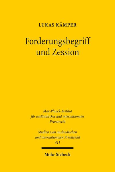 Produktbild: Forderungsbegriff und Zession