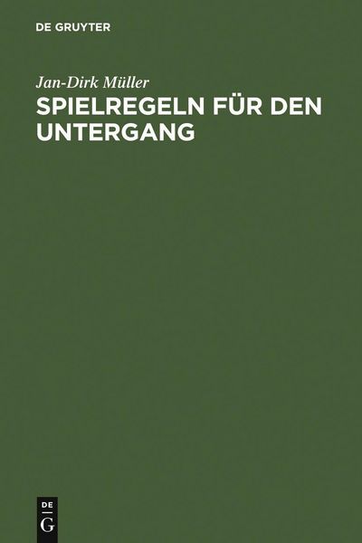 Produktbild: Spielregeln f&uuml;r den Untergang