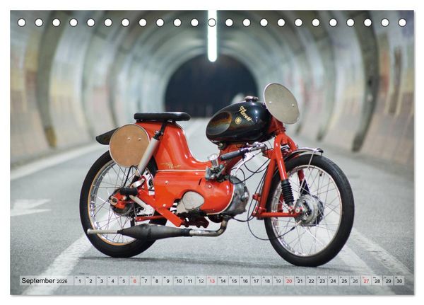 Produktbild: Oldtimer Mopeds - fotografiert von Michael Allmaier (Tischkalender 2026 DIN A5 quer), CALVENDO Monatskalender