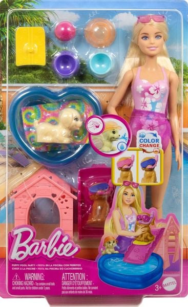Produktbild: Barbie Hündchen Pooplparty aloha blond