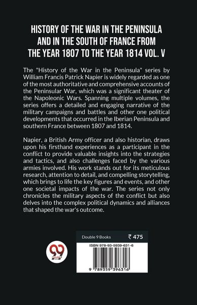 Produktbild: History Of The War In The Peninsula And In The South Of France From The Year 1807 To The Year 1814 Vol. V