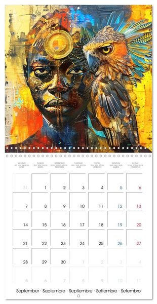 Produktbild: Colorful Raw Art (Wall Calendar 2026 12 &times; 12 Inch) CALVENDO 12 Month Wall Calendar