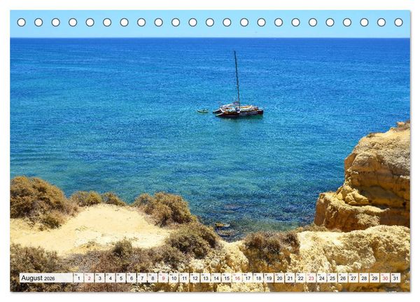 Produktbild: Algarve zum Tr&auml;umen (Tischkalender 2026 DIN A5 quer), CALVENDO Monatskalender