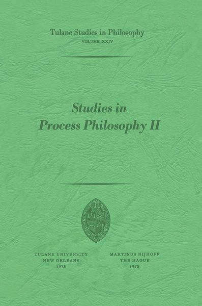 Produktbild: Studies in Process Philosophy II