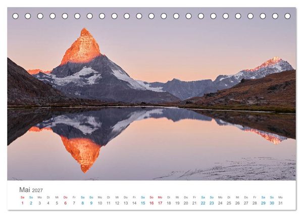 Produktbild: Alpen im Licht (Tischkalender 2027 DIN A5 quer), CALVENDO Monatskalender
