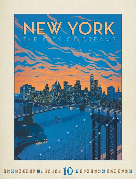 Produktbild: Travel Time Plakate-Kalender 2027