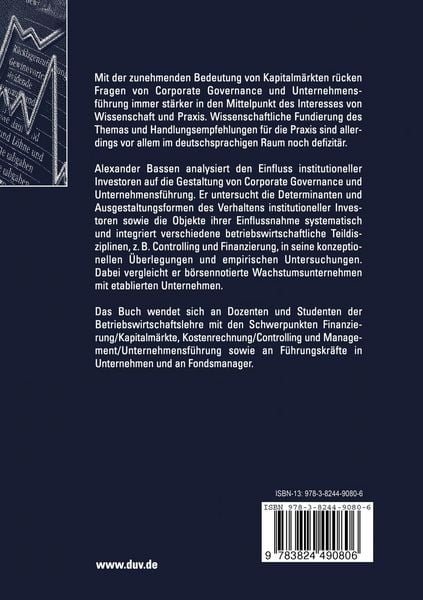 Produktbild: Institutionelle Investoren und Corporate Governance