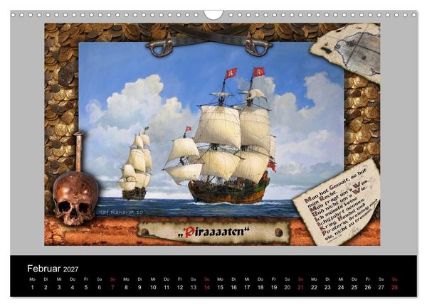 Produktbild: Schiffe im Spiegel ihrer Zeit (Wandkalender 2027 DIN A3 quer), CALVENDO Monatskalender