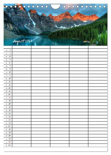 Produktbild: Dein Berge Kalender (Wandkalender 2026 DIN A4 hoch), CALVENDO Monatskalender