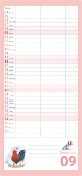 Produktbild: Times&more Schaffner Familienplaner 2026