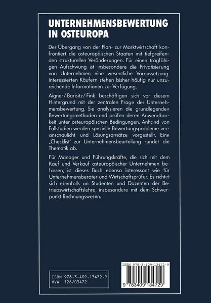 Produktbild: Unternehmensbewertung in Osteuropa