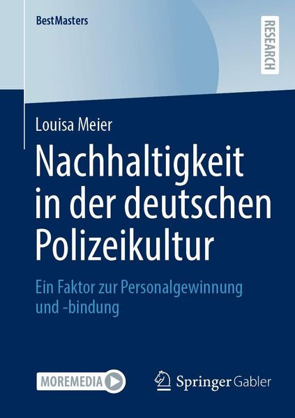 Produktbild: Nachhaltigkeit in der deutschen Polizeikultur