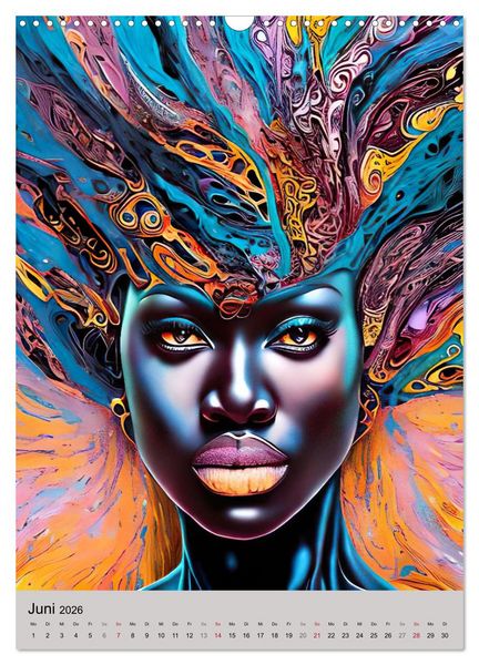 Produktbild: Portraits afrikanischer Frauen (Wandkalender 2026 DIN A3 hoch), CALVENDO Monatskalender