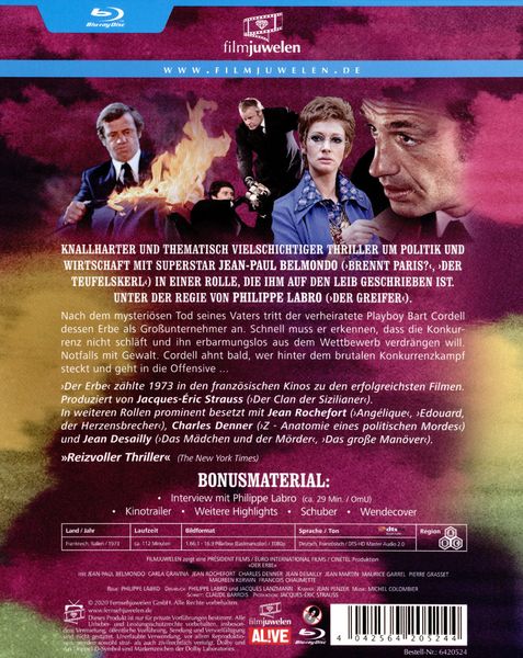 Produktbild: Der Erbe (Der Draufg&auml;nger) (Jean-Paul Belmondo) (Filmjuwelen)
